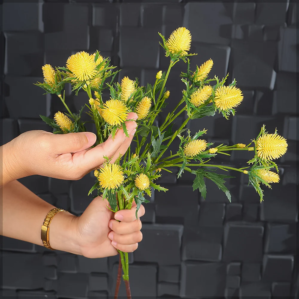Artificial Thistle Flower Bunch(without vase) - Image 13