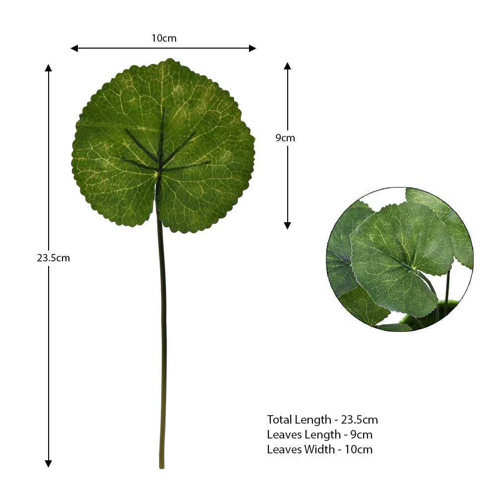 Artificial Tropical Single Leaf Green(without vase) - Image 2