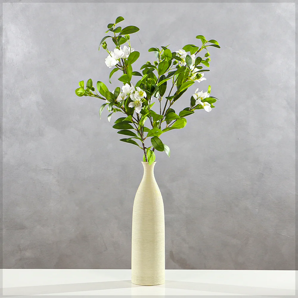 Artificial Tropical Peach Flower Single Branch(without vase)