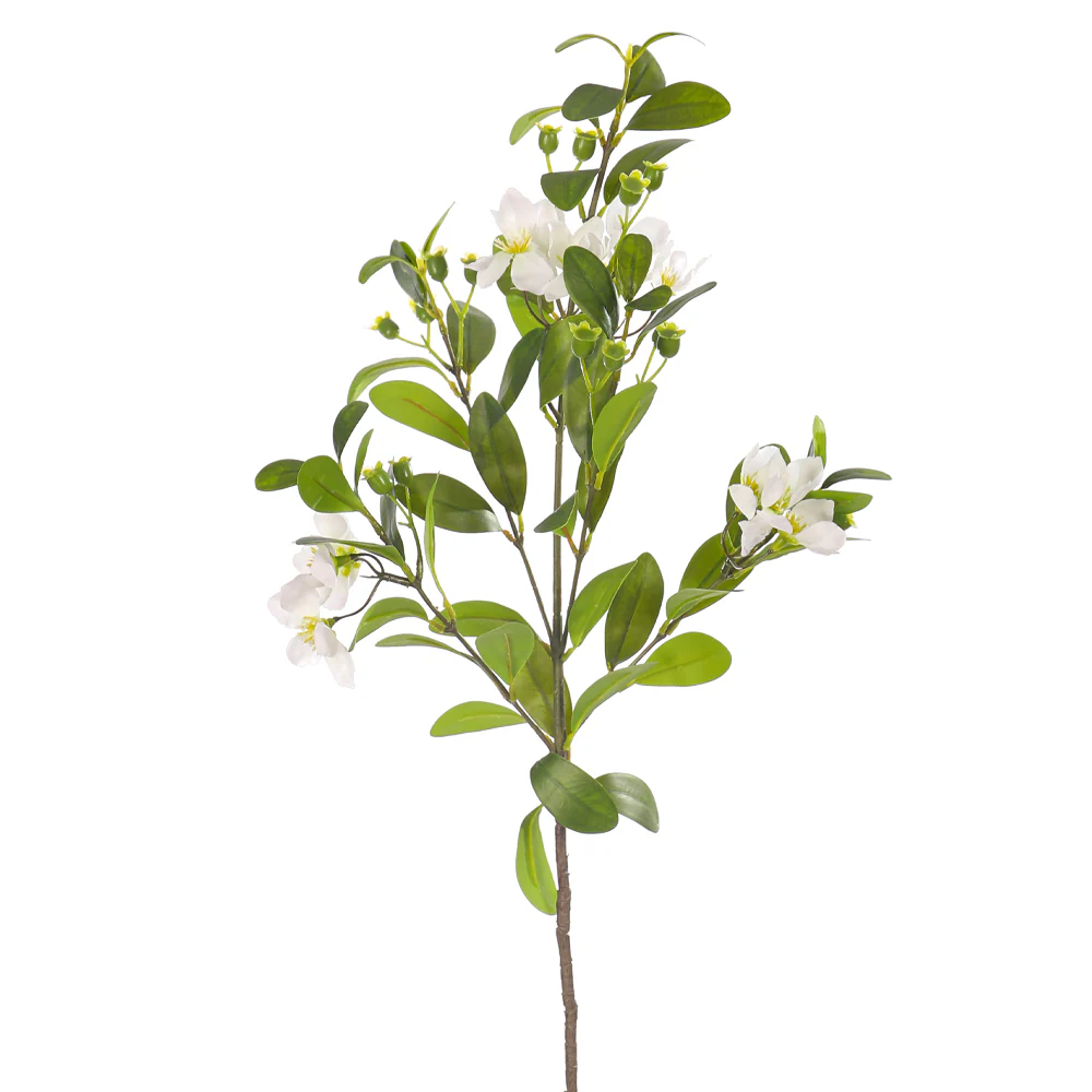 Artificial Tropical Peach Flower Single Branch(without vase) - Image 3