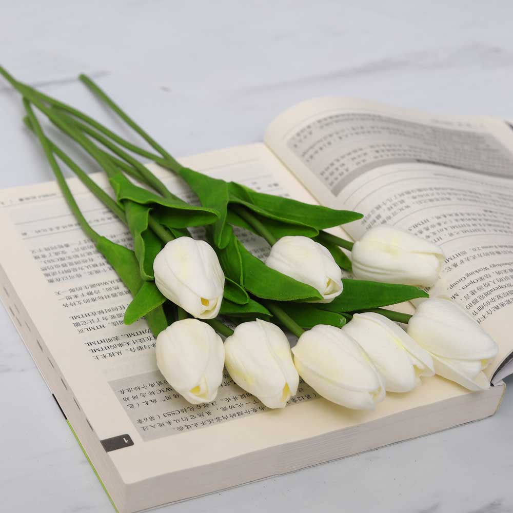 Artificial Tulip Flowers Single Bunch (without vase)