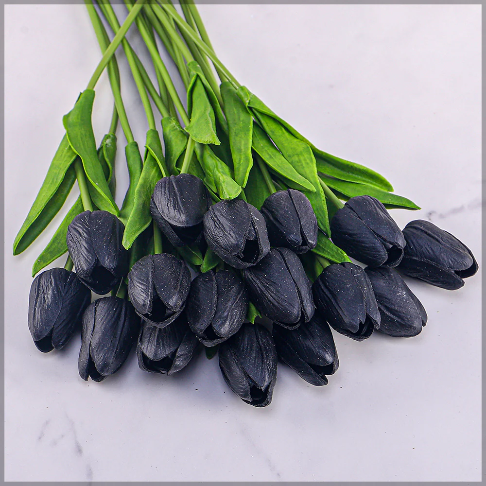 Artificial Tulip Flowers Single Bunch (without vase) - Image 13