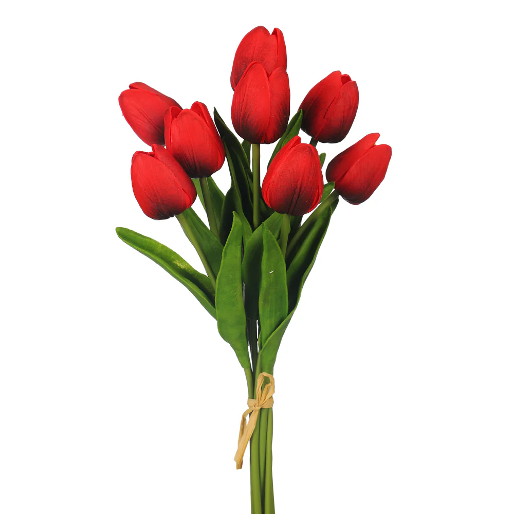 Artificial Tulip Flowers Single Bunch (without vase) - Image 27