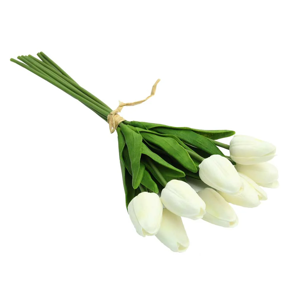 Artificial Tulip Flowers Single Bunch (without vase) - Image 3