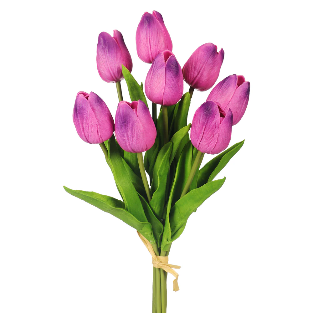 Artificial Tulip Flowers Single Bunch (without vase) - Image 31