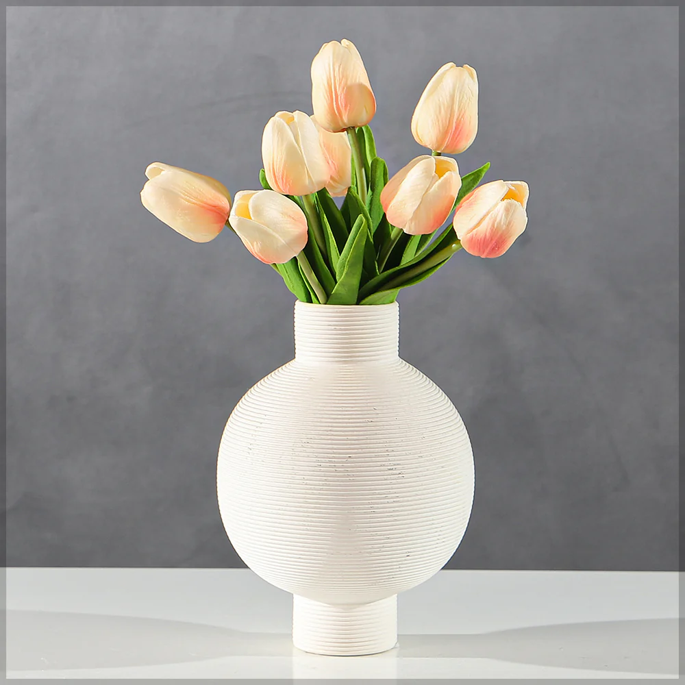 Artificial Tulip Flowers Single Bunch (without vase) - Image 32