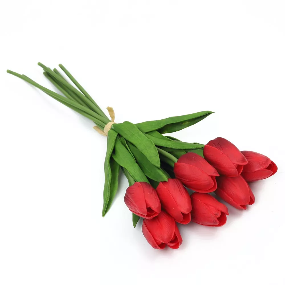 Artificial Tulip Flowers Single Bunch (without vase) - Image 7