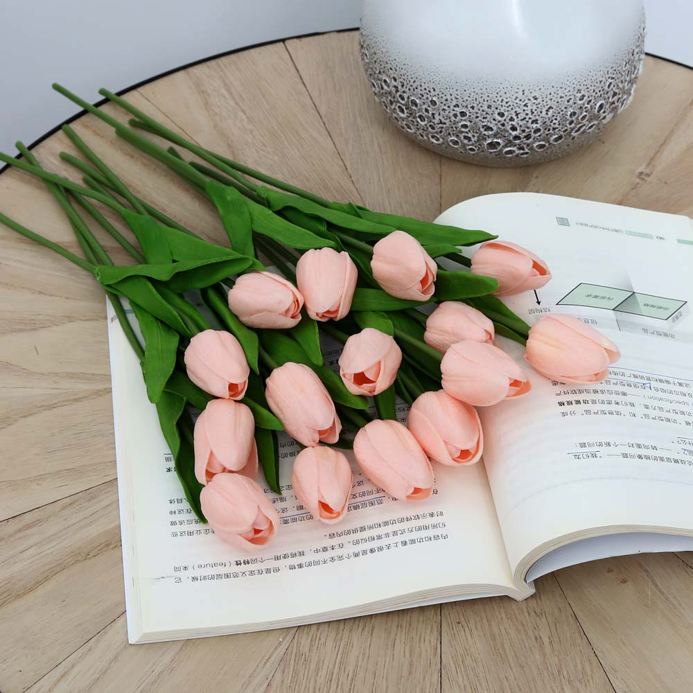 Artificial Tulip Flowers Single Bunch (without vase) - Image 9