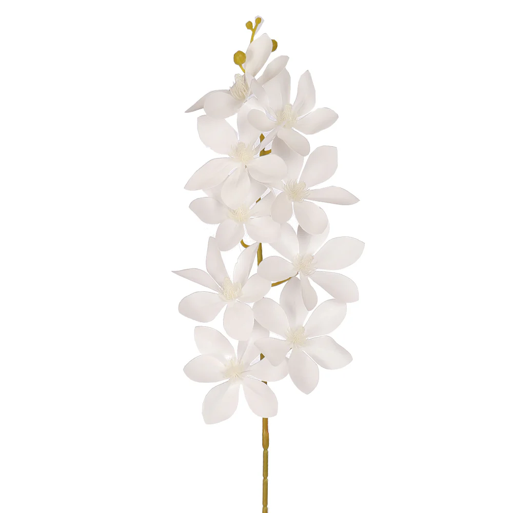 Artificial White Orchid Flower Stem - Image 3