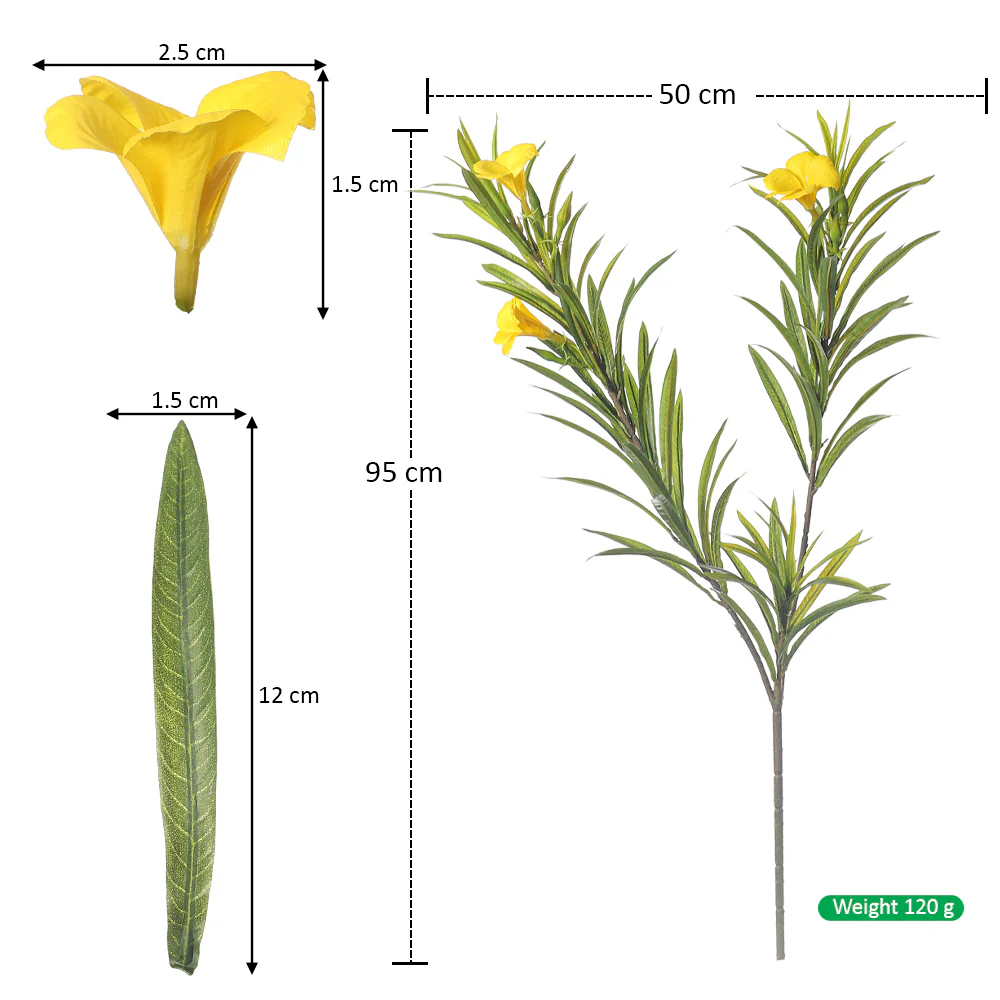 Artificial Willow Branch With 3 Head Flowers(without vase) - Image 2
