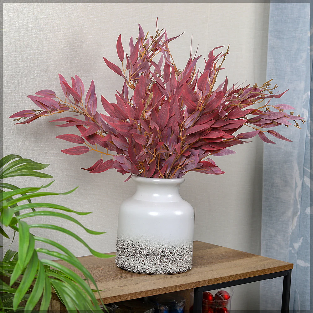 Artificial Willow Leaves Single Bunch(without vase) - Image 13