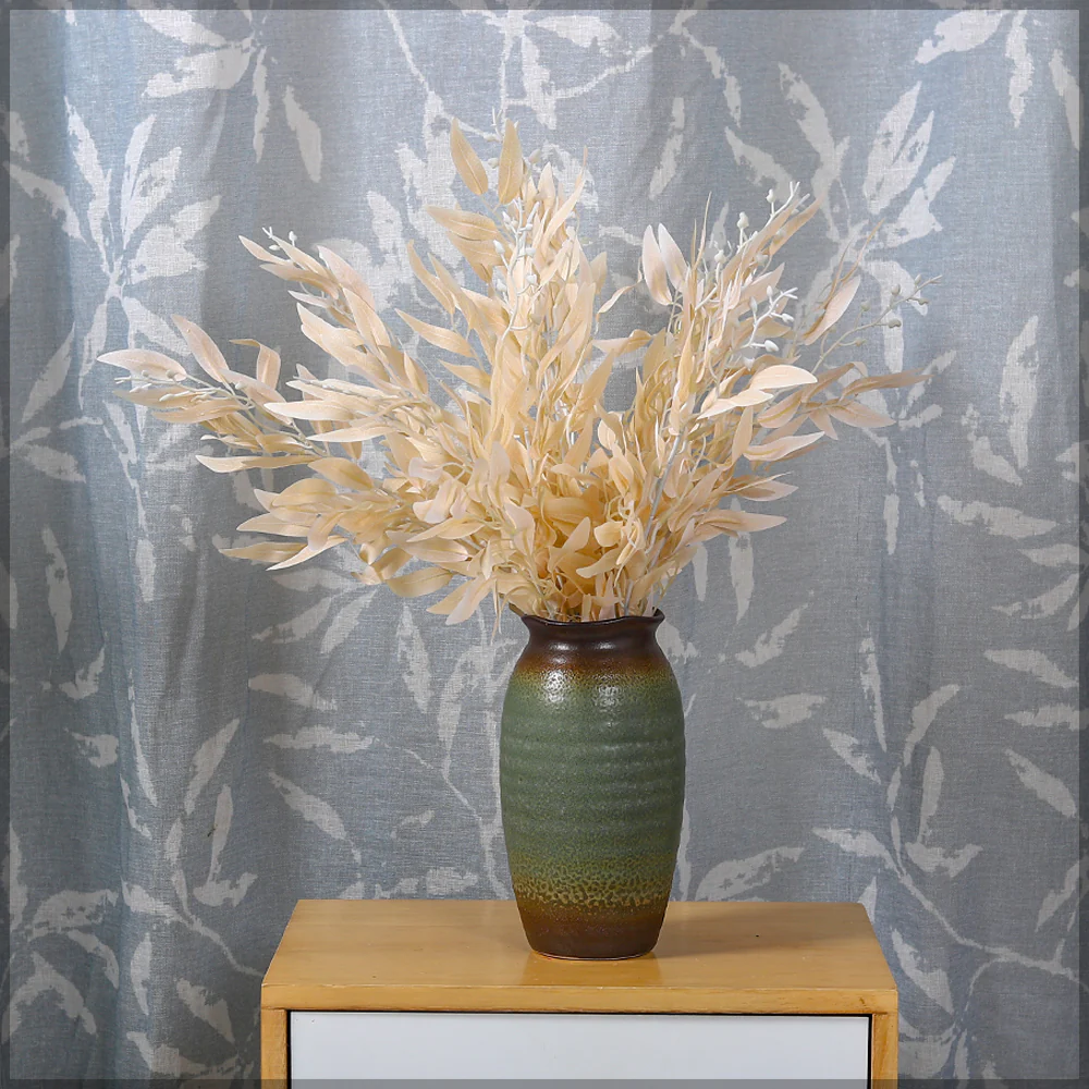 Artificial Willow Leaves Single Bunch(without vase) - Image 22