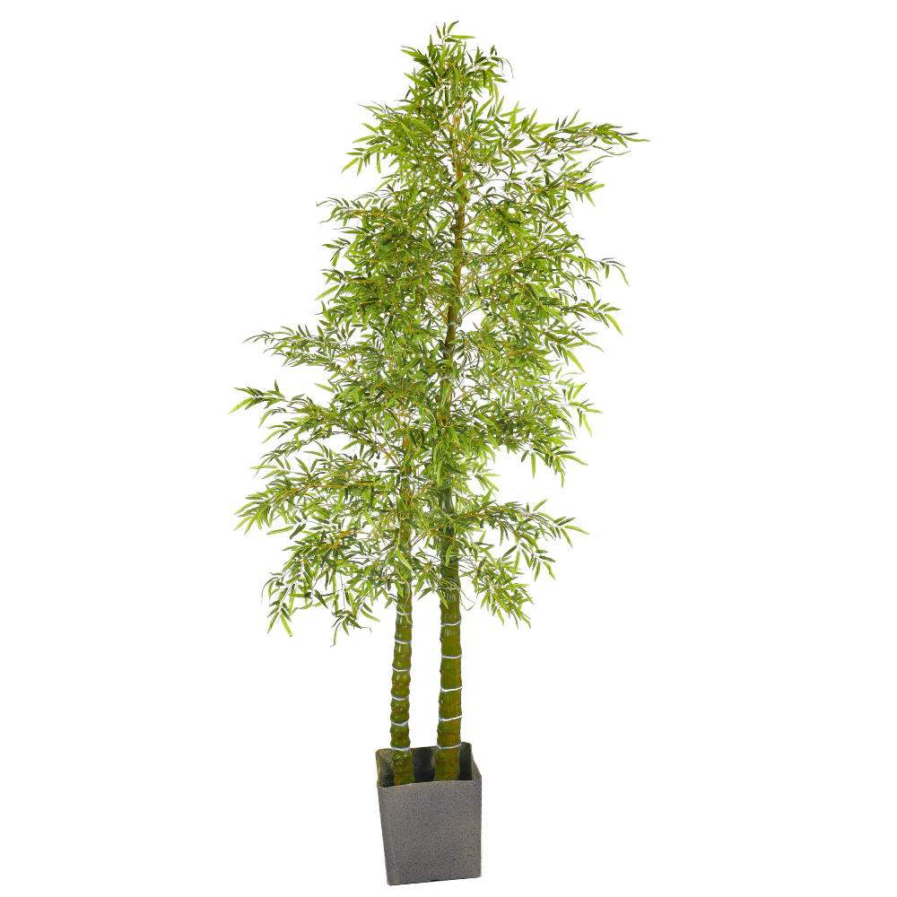 Artificial Yellow Green Bamboo 2.6m High - Image 6