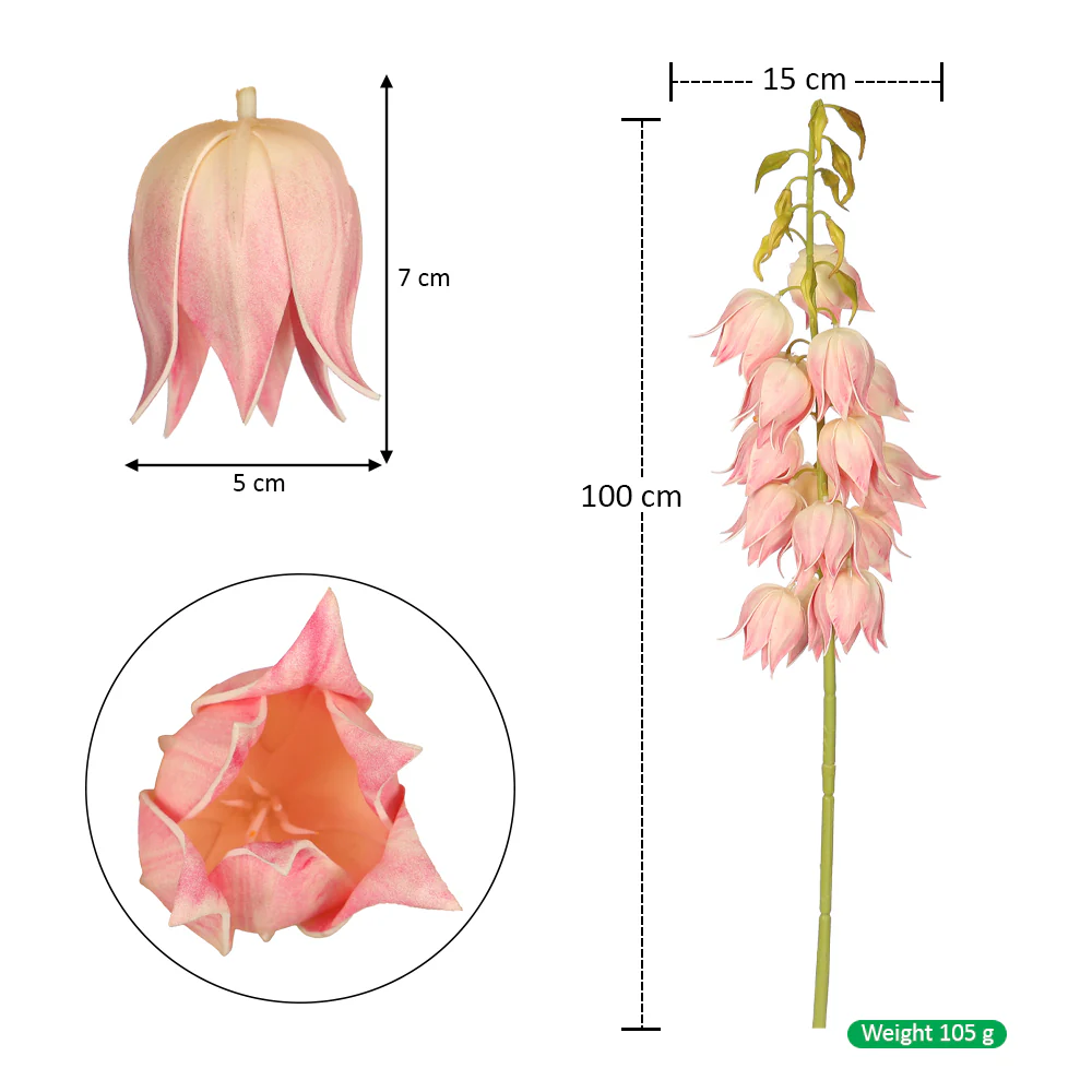 Artificial Yucca Flower Stem (without vase) - Image 10