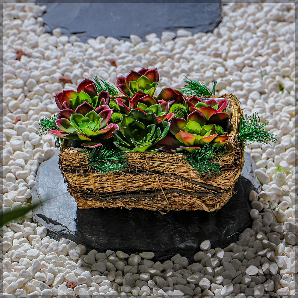 Astonishing Raffia Basket Planter box - Image 3