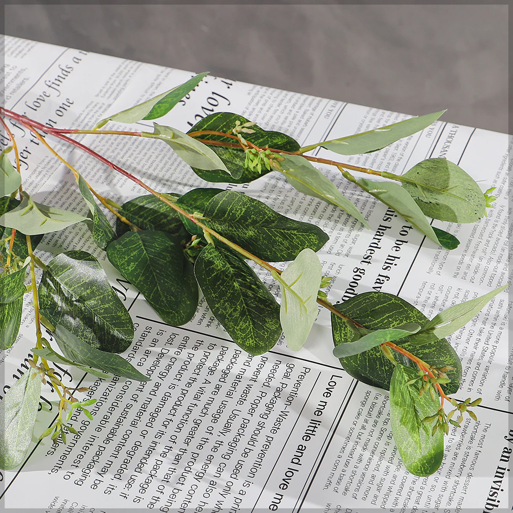 Autum Inspired Artificial Eucalyptus Leaves(without vase) - Image 3