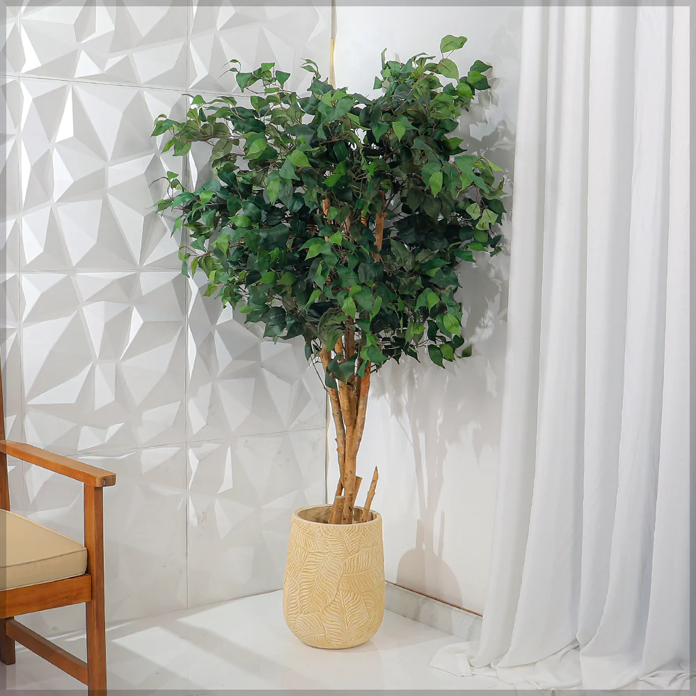 Banana Leaf Design Concrete Planter - Image 4
