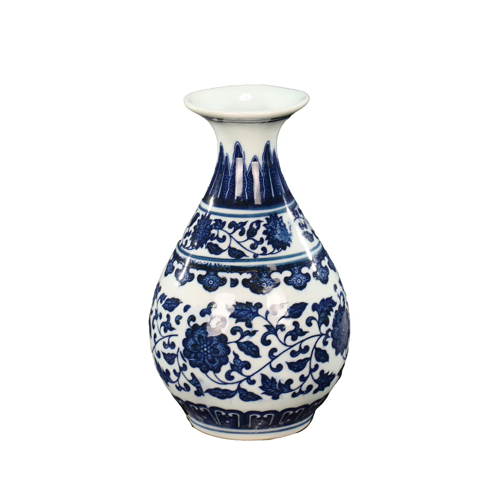 Blue & White Chinese Ceramic Vase