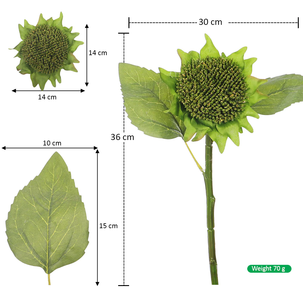 Brown Sunflower Stem(without vase) - Image 5