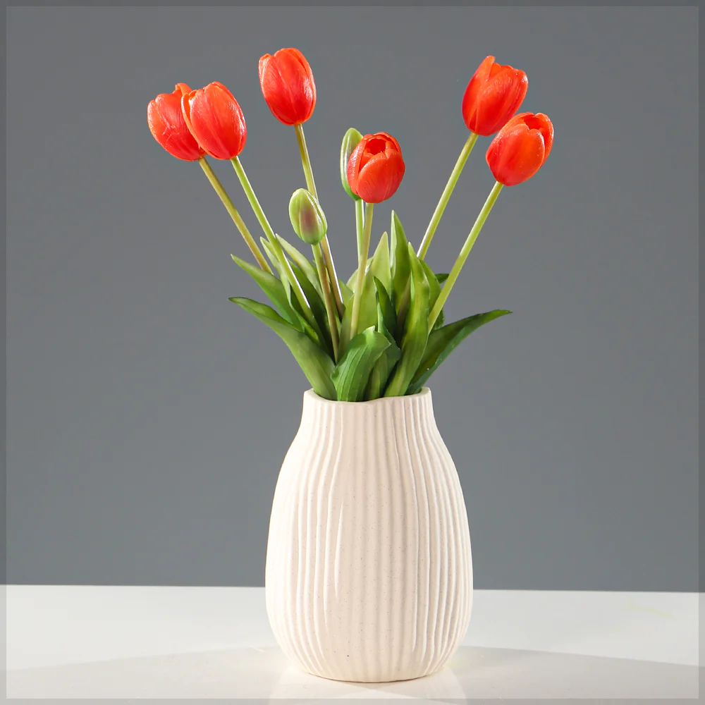 Bunch of 4 Artifical Tulips - Image 16