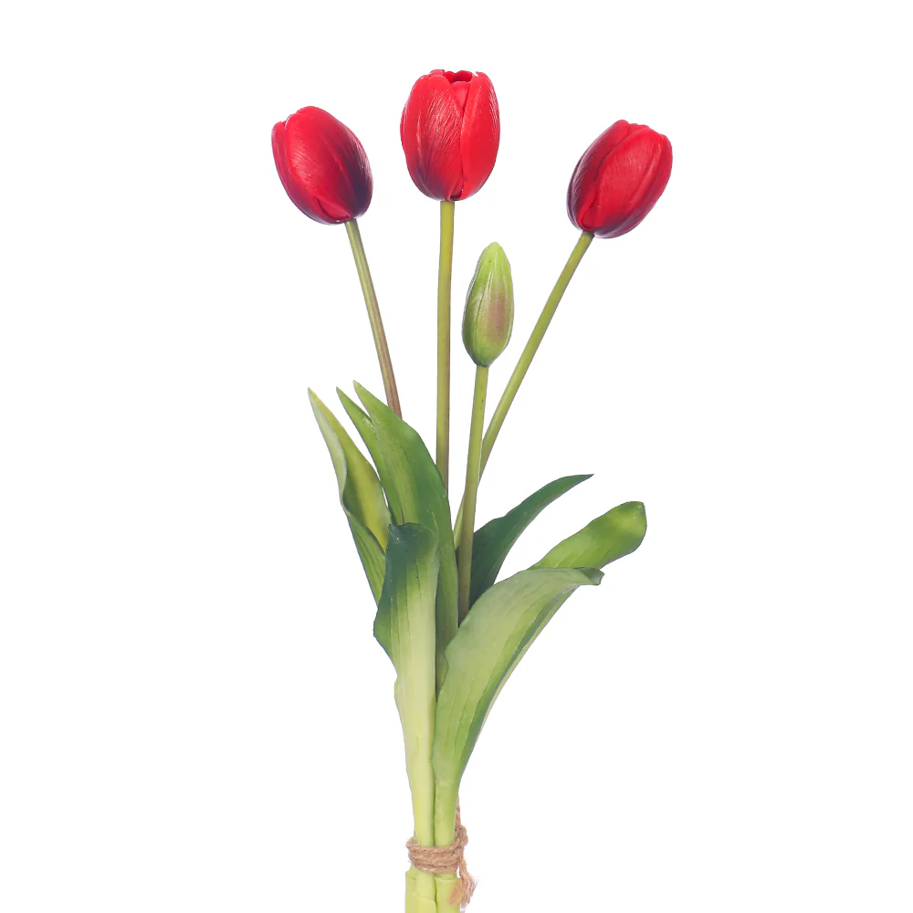 Bunch of 4 Artifical Tulips - Image 3