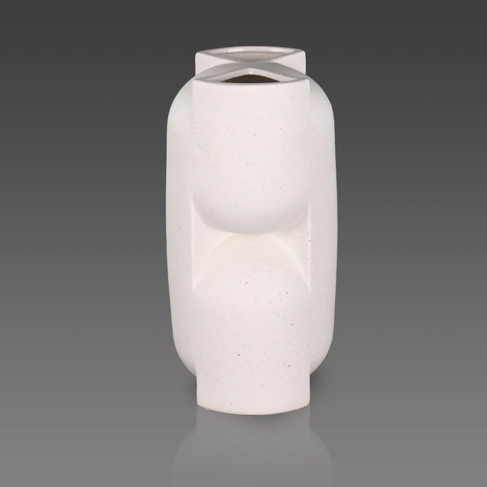 Ceramic Decorative White Vase(Flower Not Included) - Image 5