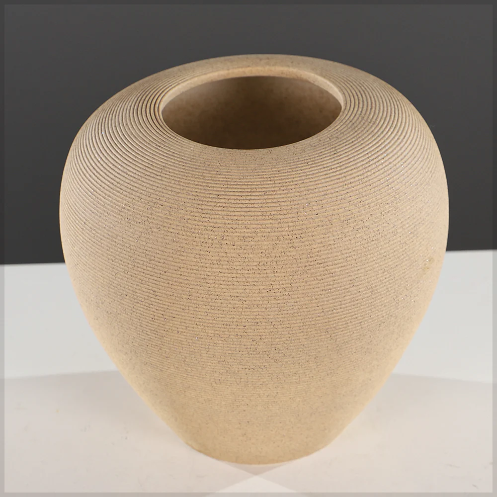Ceramic Wide Textured Vase