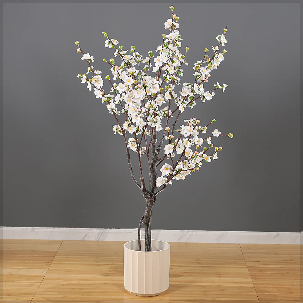 Cherry Blossom Artificial Tree(with black nursery pot) - Image 7