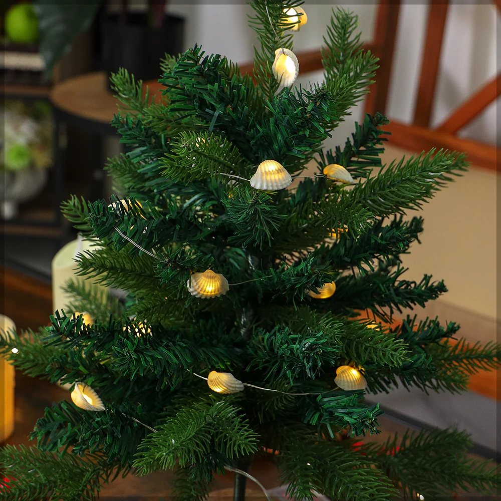 Christmas LED Lights String With Seashell - Image 4