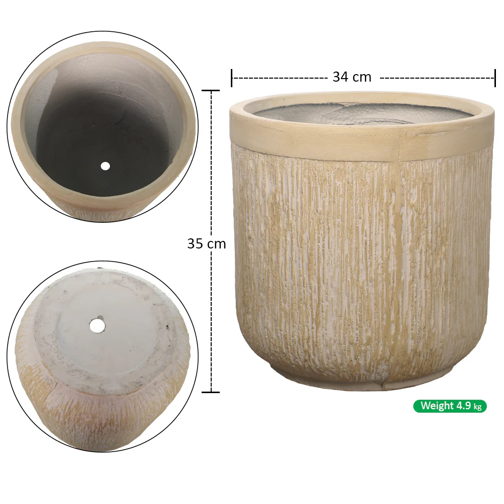 Circular Concrete Planter Pots - Image 6