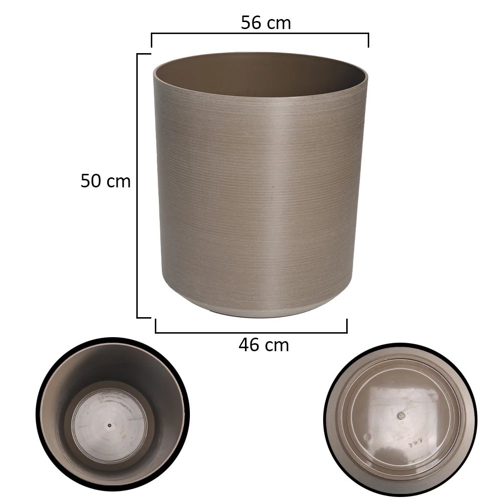 Coffee color plastic plant pots - Image 10