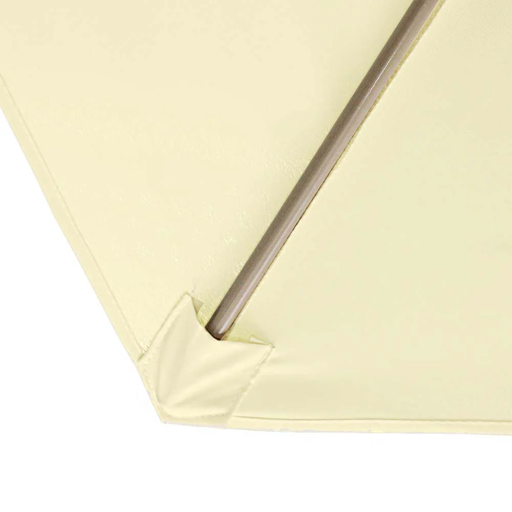Cream 6 Ribs Replacement Patio Umbrella Canopy Cover (cloth only) - Image 4