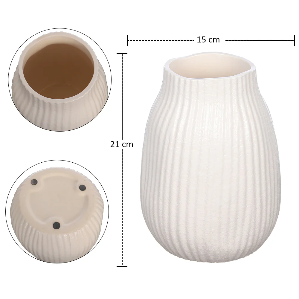 Cream Flower Vase - Image 6