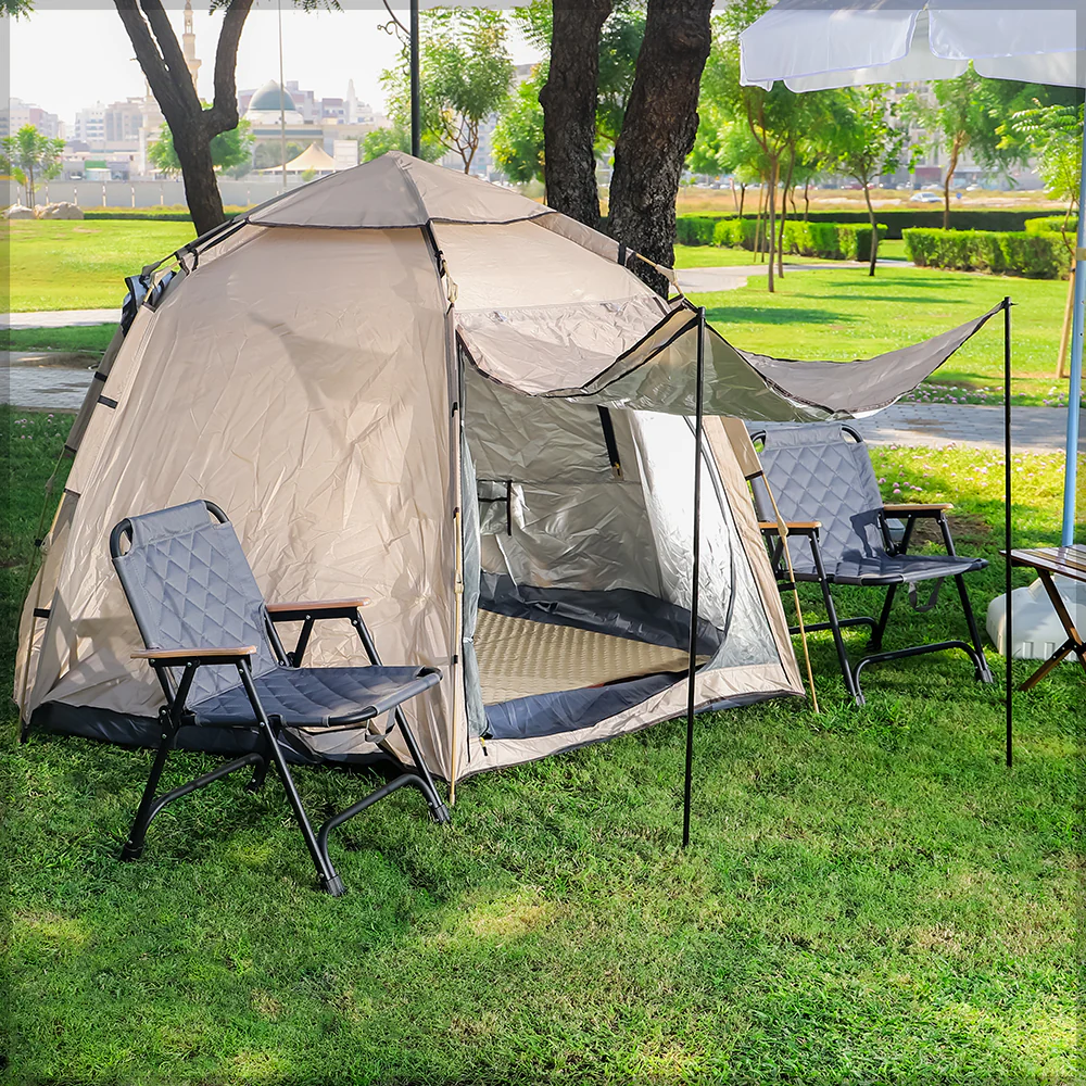 Cream Pop up Camping Tent with Carry Bag(Tent Only)