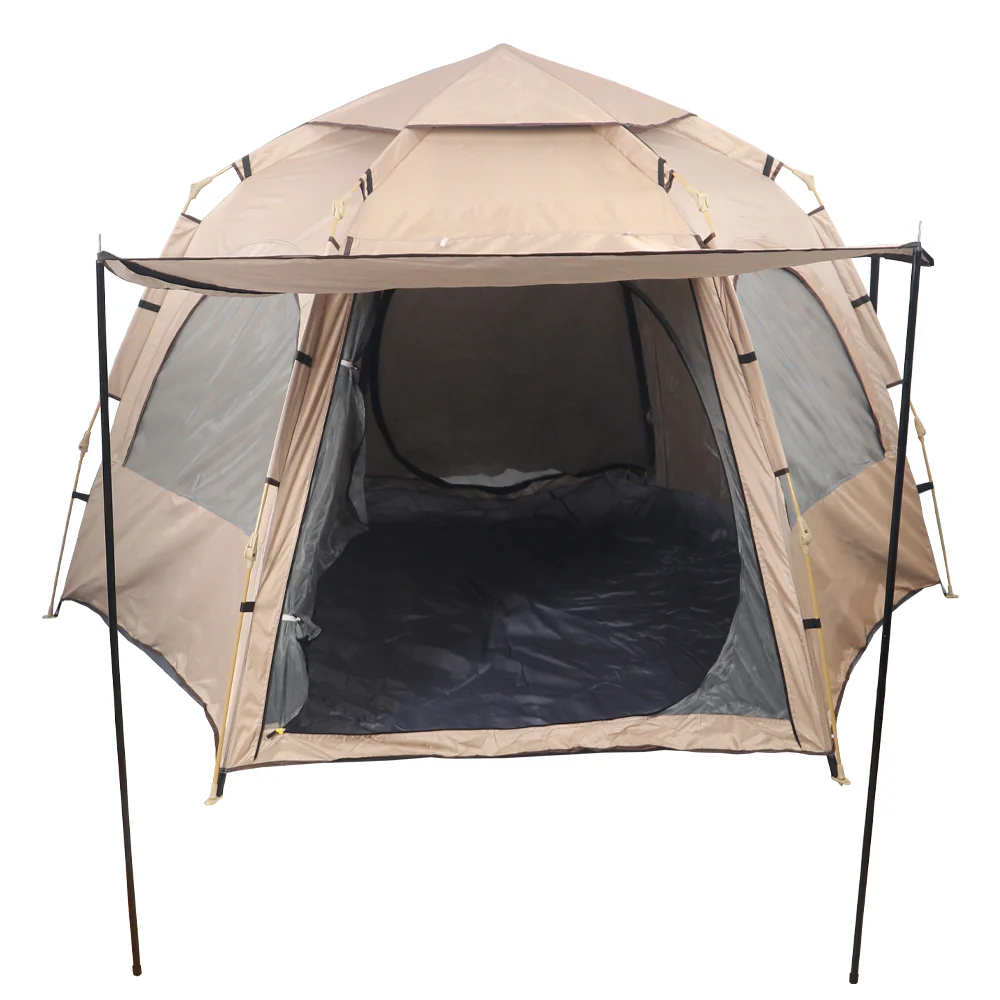 Cream Pop up Camping Tent with Carry Bag(Tent Only) - Image 5