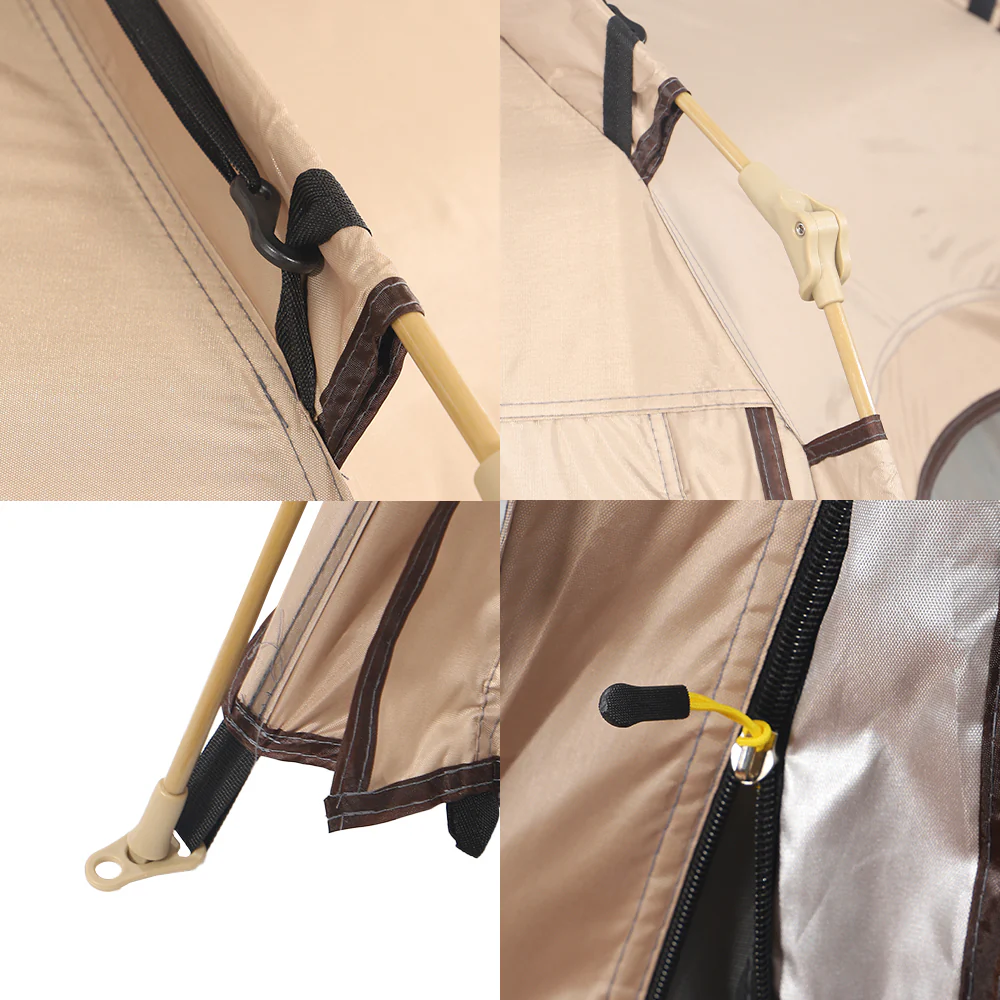 Cream Pop up Camping Tent with Carry Bag(Tent Only) - Image 7