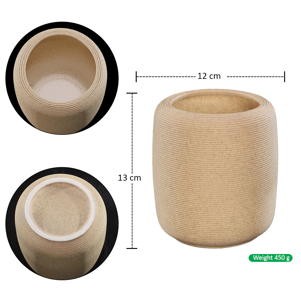 Cylindrical Modern Ceramic Vase - Image 2