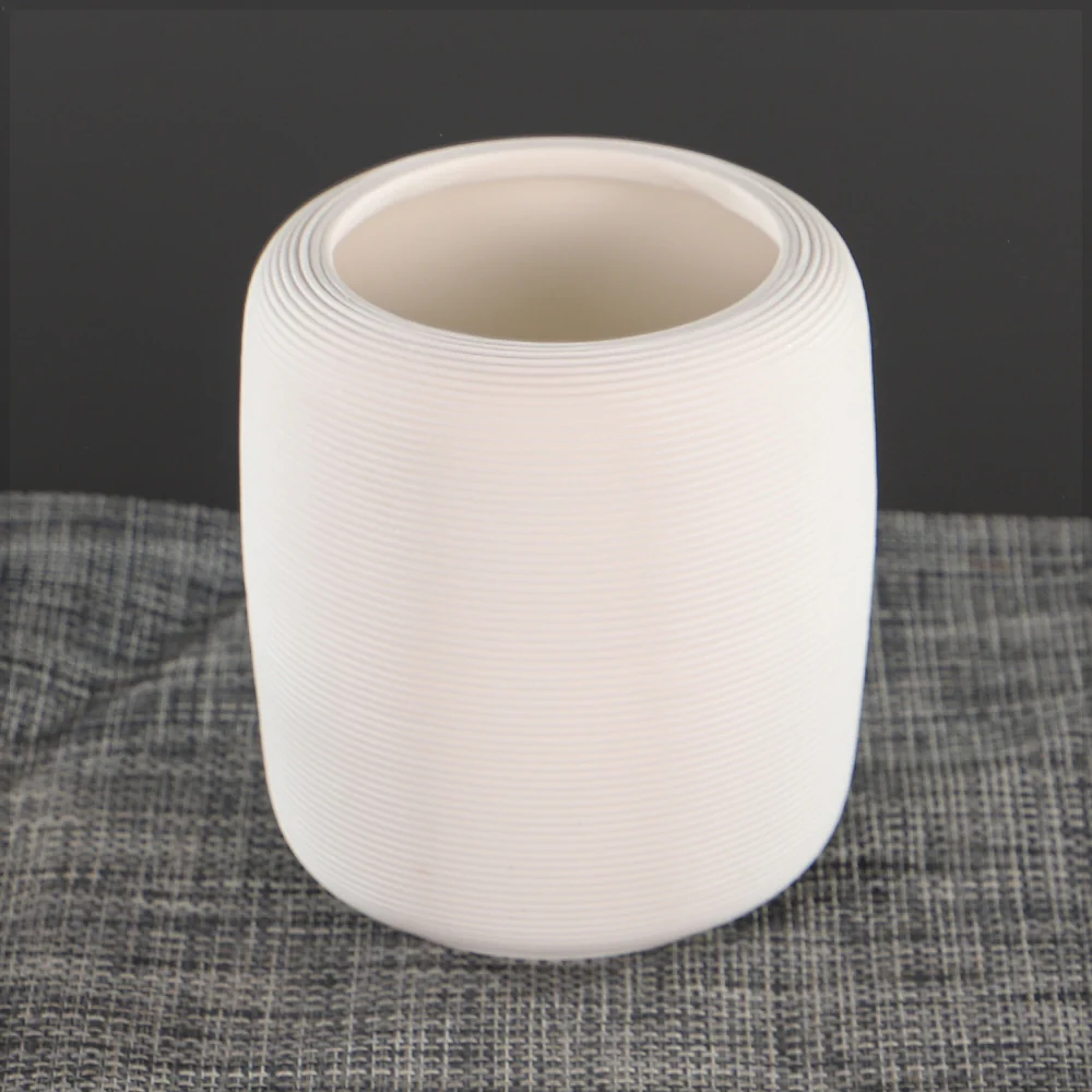 Cylindrical Modern Ceramic Vase - Image 5