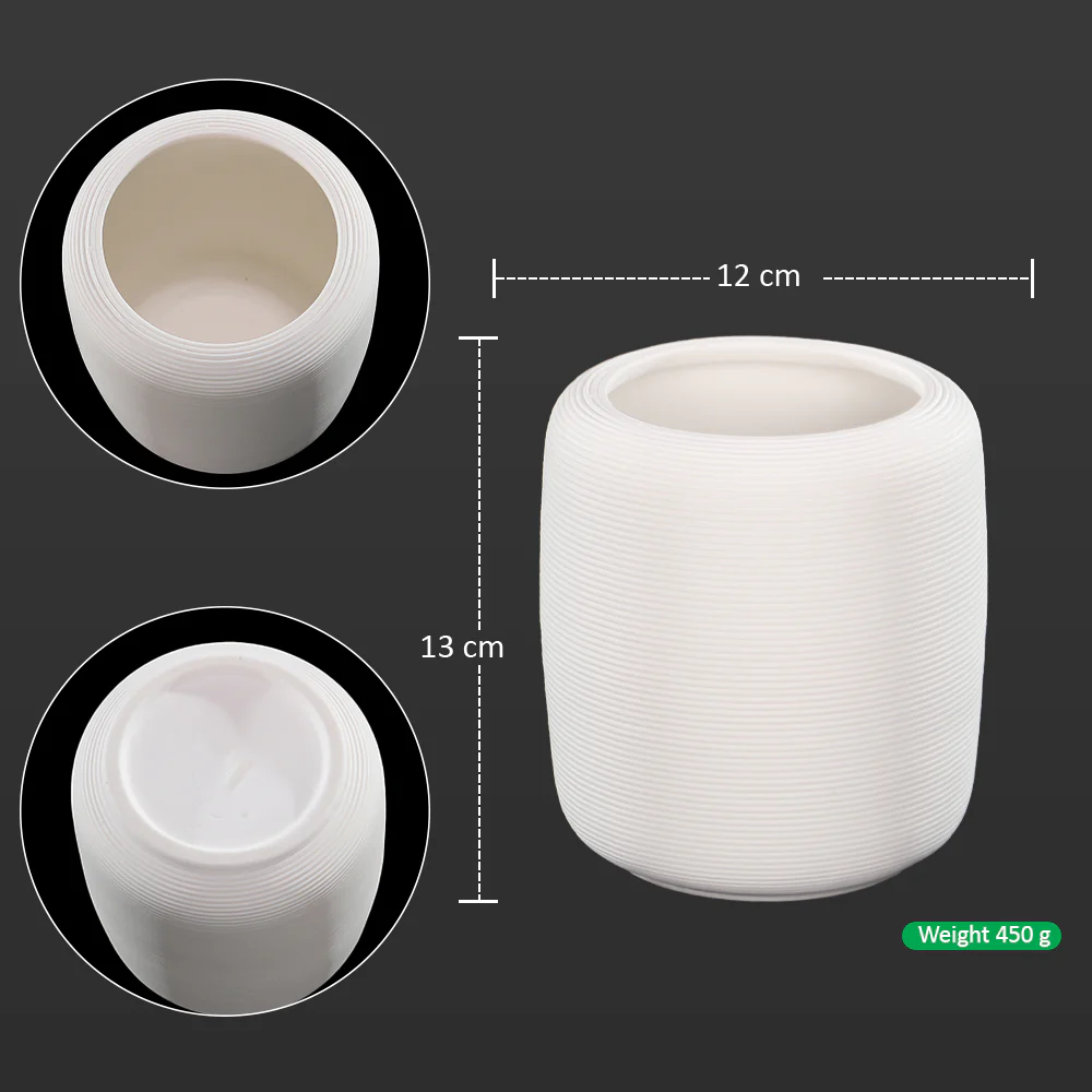 Cylindrical Modern Ceramic Vase - Image 6