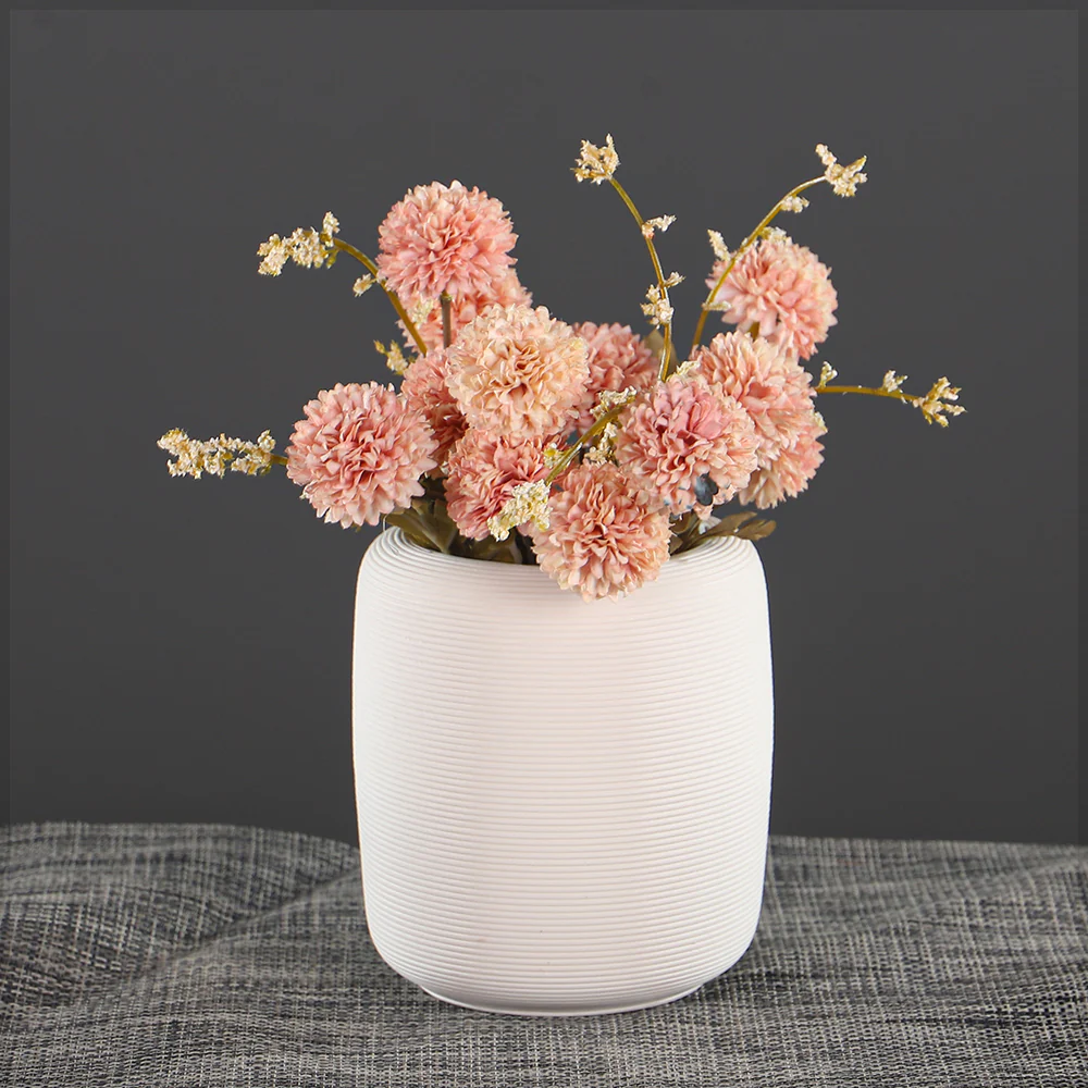 Cylindrical Modern Ceramic Vase - Image 8