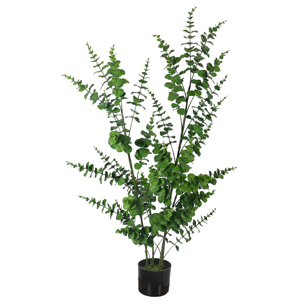 Decorative Artificial Eucalyptus Plant 120cm Tall(with black nursery pot) - Image 6