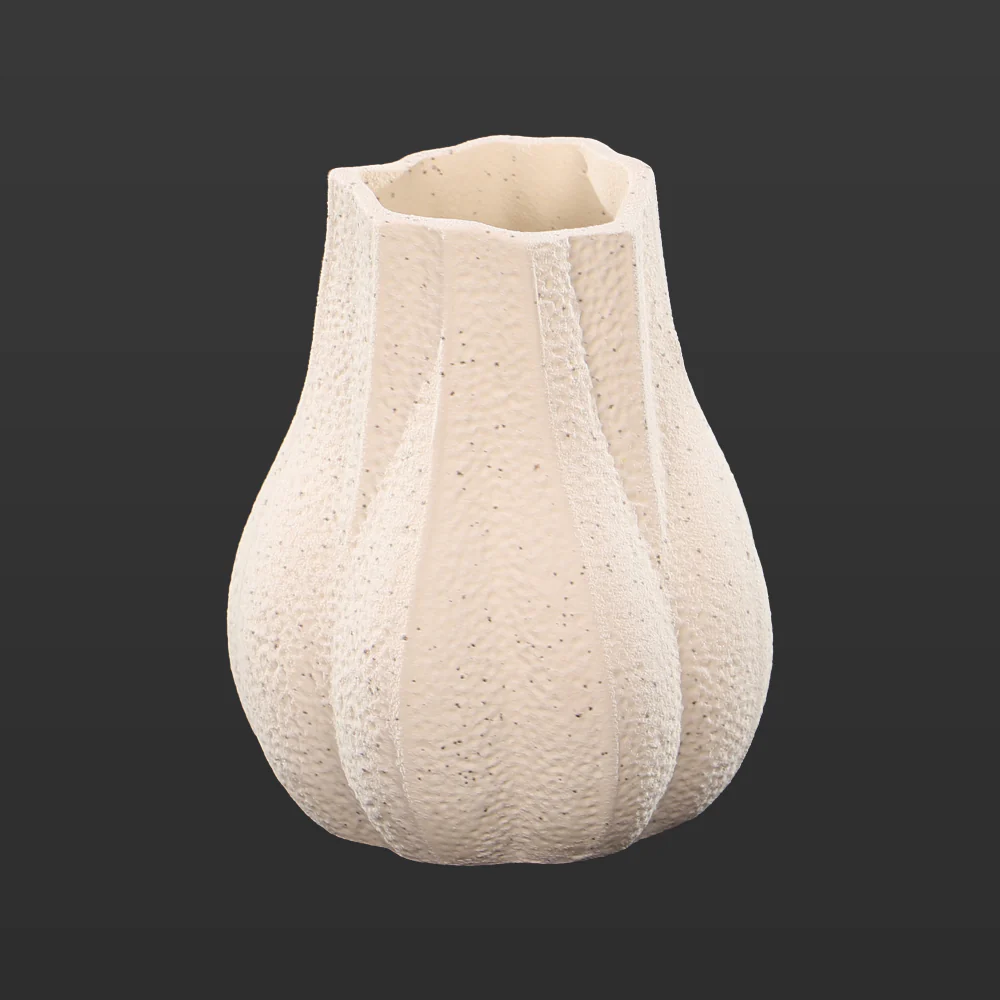 Decorative Ceramic Fluted Design Vase - Image 3
