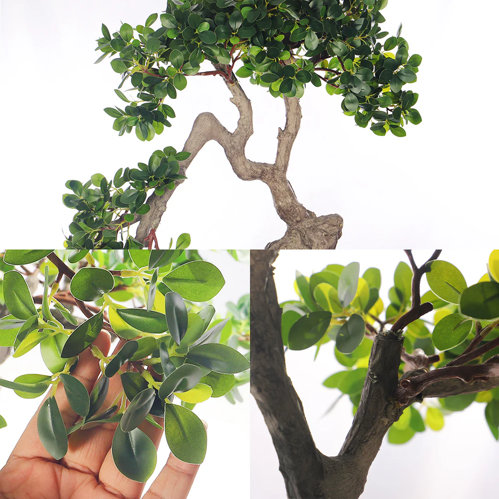 Decorative Faux Bonsai Plant(with black nursery pot) - Image 5