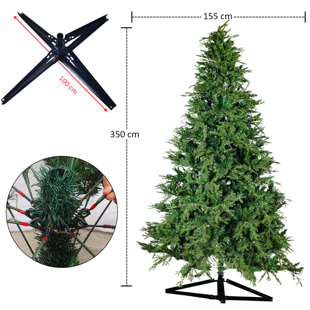 1 Piece Decorative Green Artificial Christmas Tree ( Chirstmas Tree only, Ornaments not Included) - Image 19
