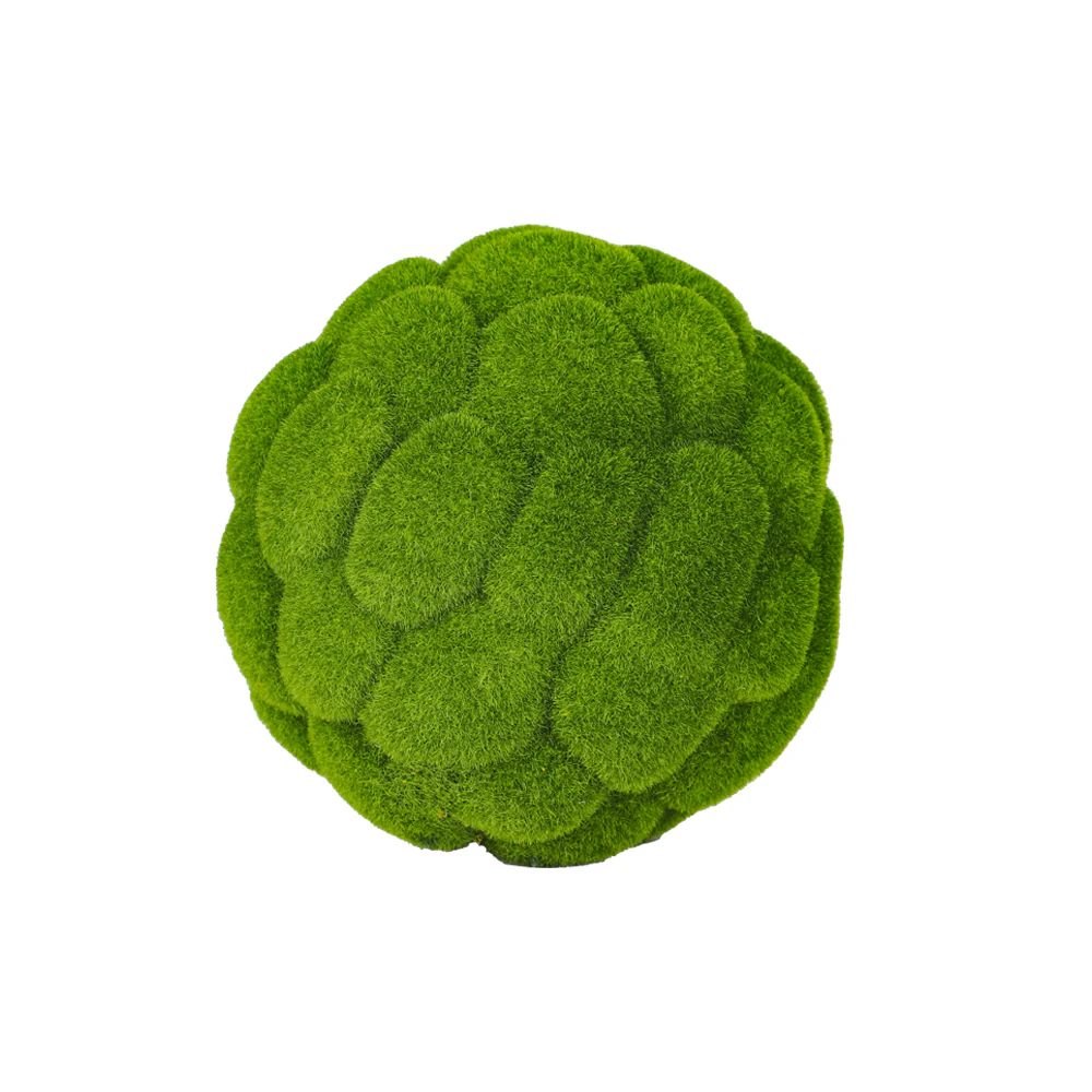 Single Piece Decorative Green Moss Ball - Image 3