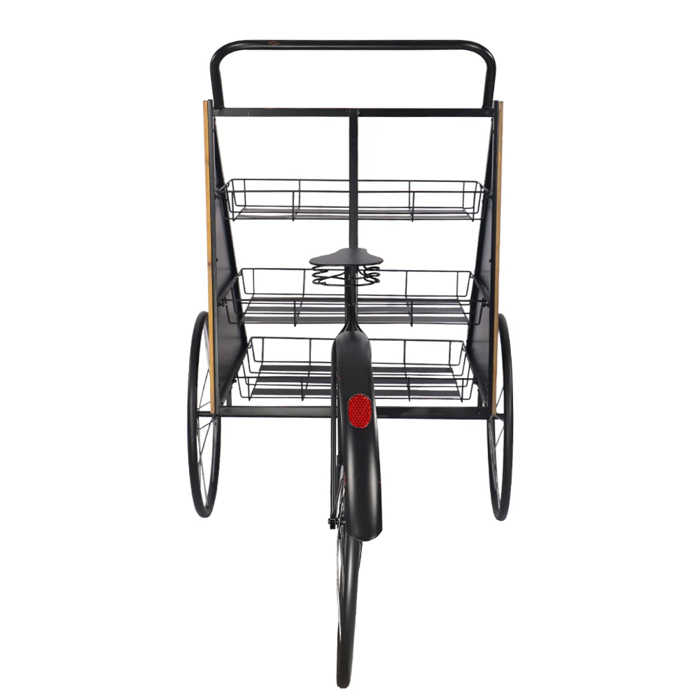 Decorative Metal Bicycle with Flower Stand - Image 9