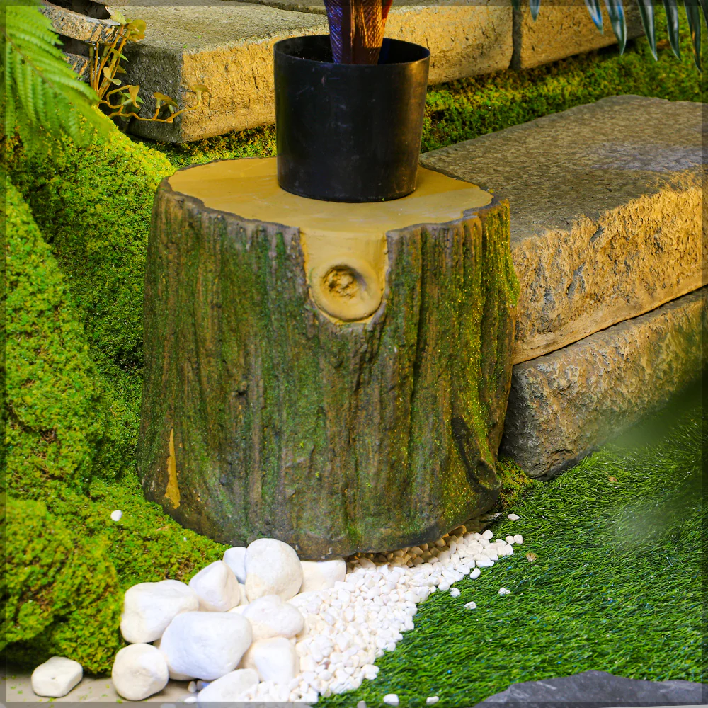 1 Piece Decorative Mossy Tree Stump( Stump Only) - Image 5