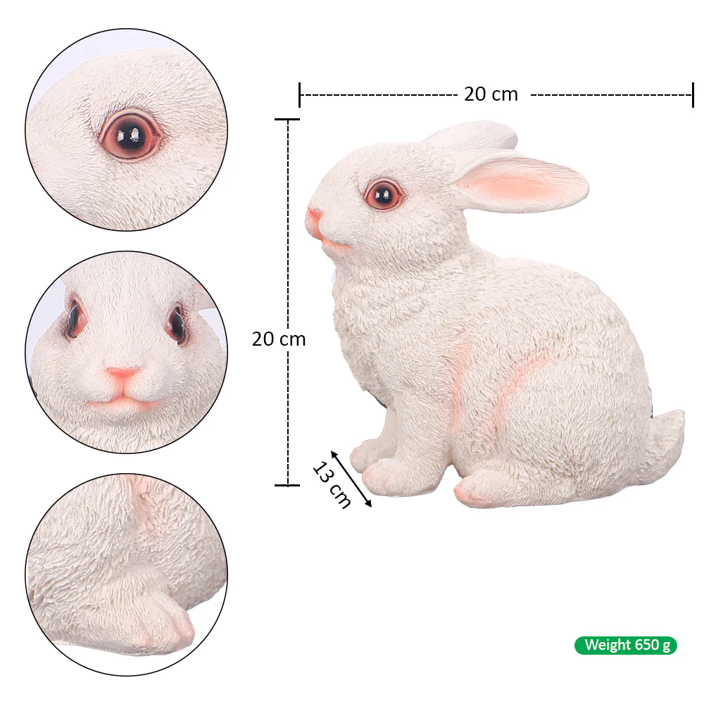 1 Piece Decorative Rabbit Statue for Garden Decoration(Rabbit Only) - Image 4
