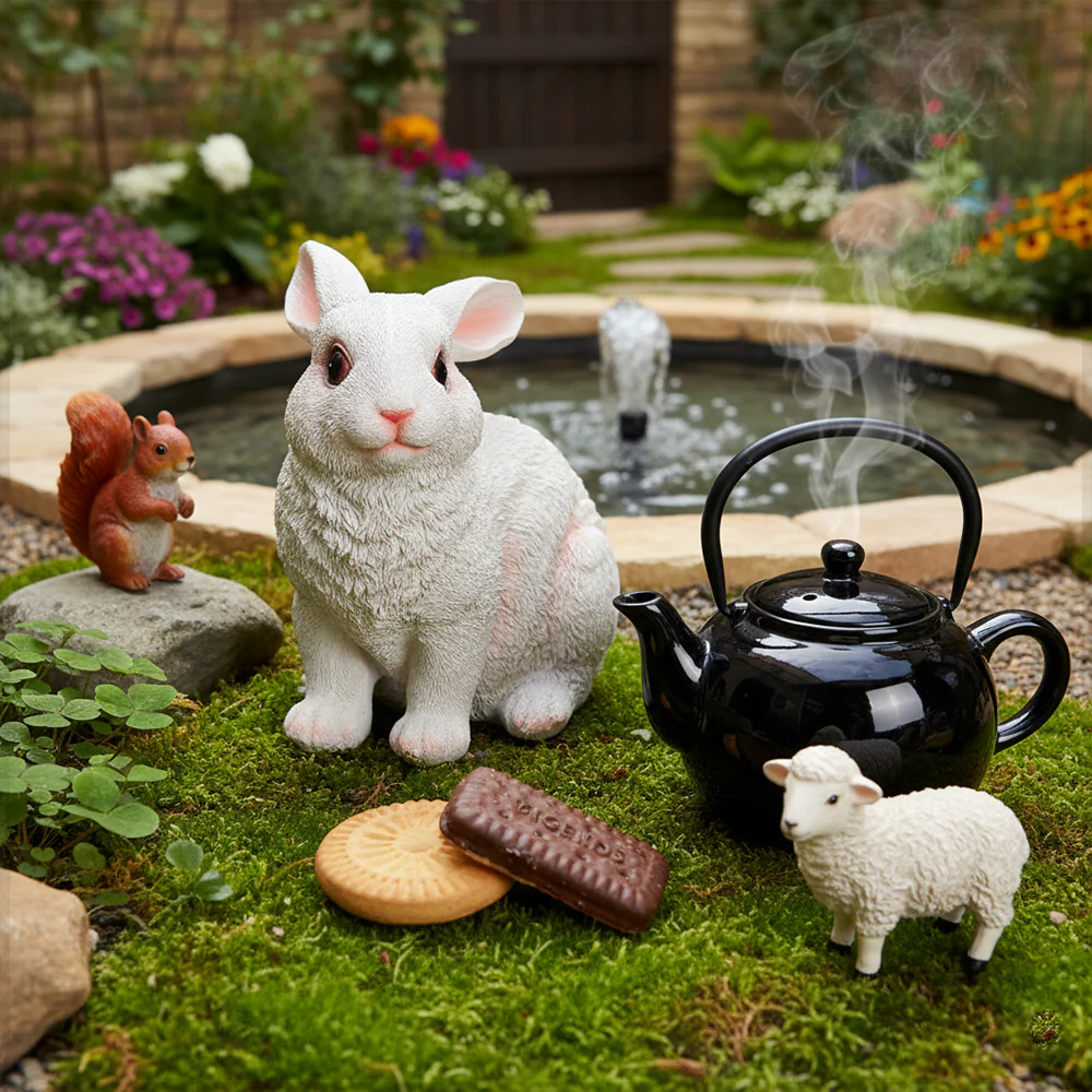 1 Piece Decorative Rabbit Statue for Garden Decoration(Rabbit Only) - Image 8