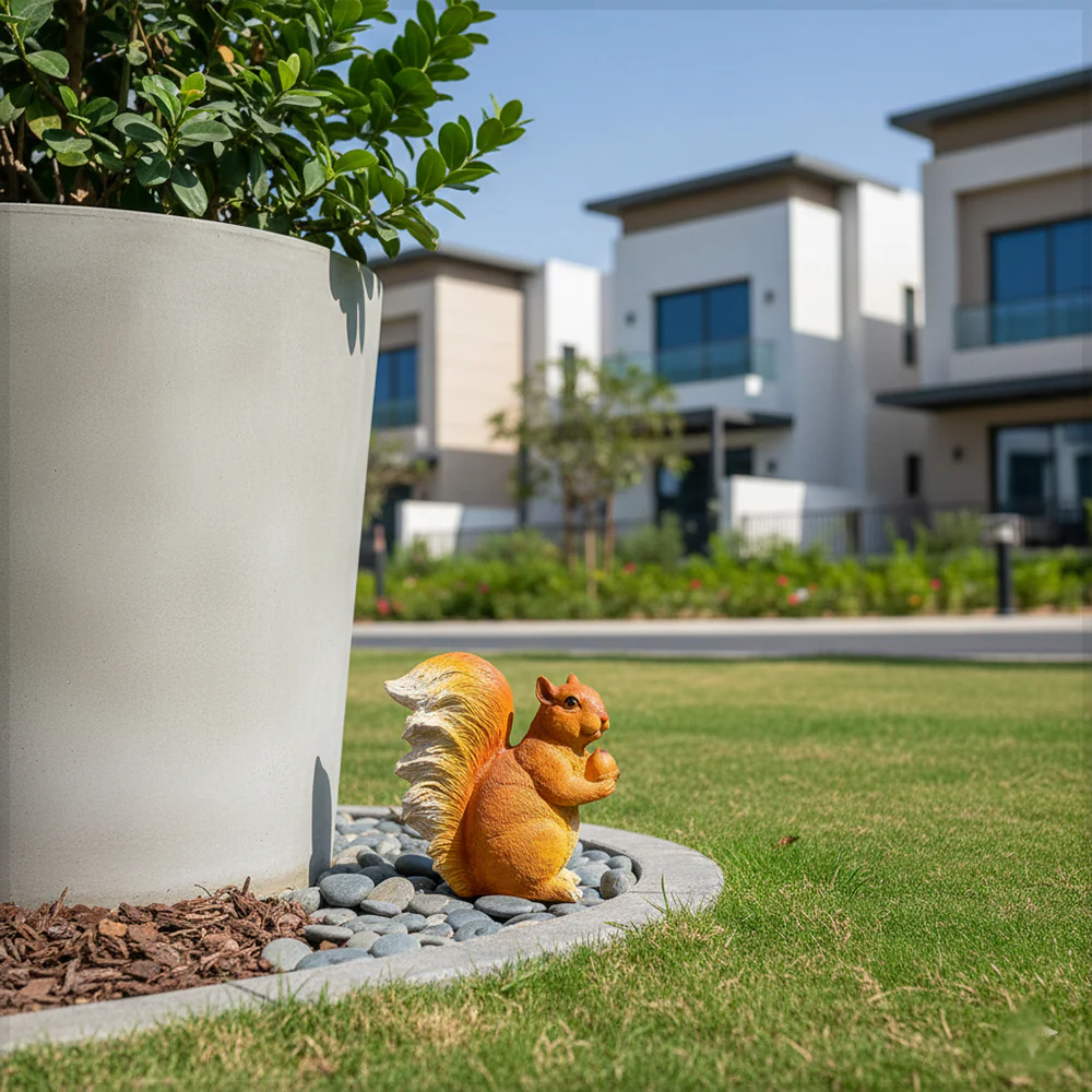 1 Piece Decorative Squirrel Statue for Garden Decoration (Squirrel Only) - Image 6